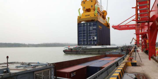 海河联运，浙江兰溪到江苏太仓集装箱航路正式开明
